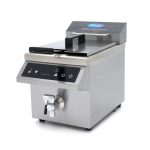 Friteuse - 8 L - 1 panier - induction - avec robinet de vidange - Maxima