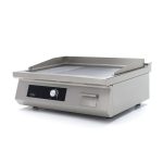 Plancha à induction 700 - lisse et rainurée - 5 000 W - double - Maxima