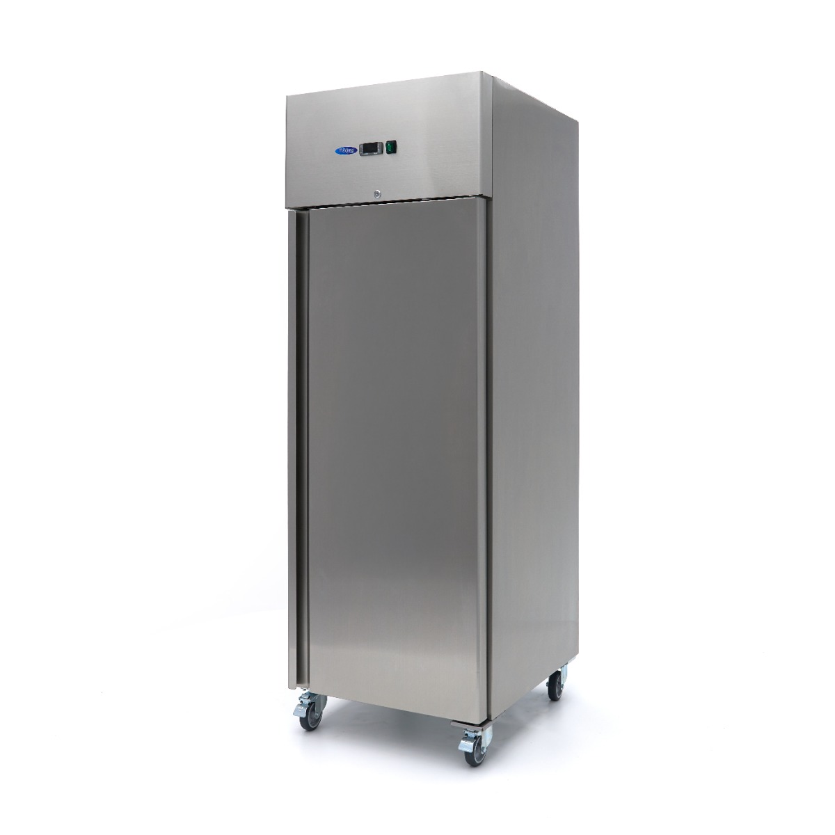 Congélateur - 600 L - 3 étagères réglables (2/1 GN) - acier inoxydable - sur roulettes Congélateur - 600 L - 3 étagères réglables (2/1 GN) - acier inoxydable - sur roulettes - Maxima – Image 1