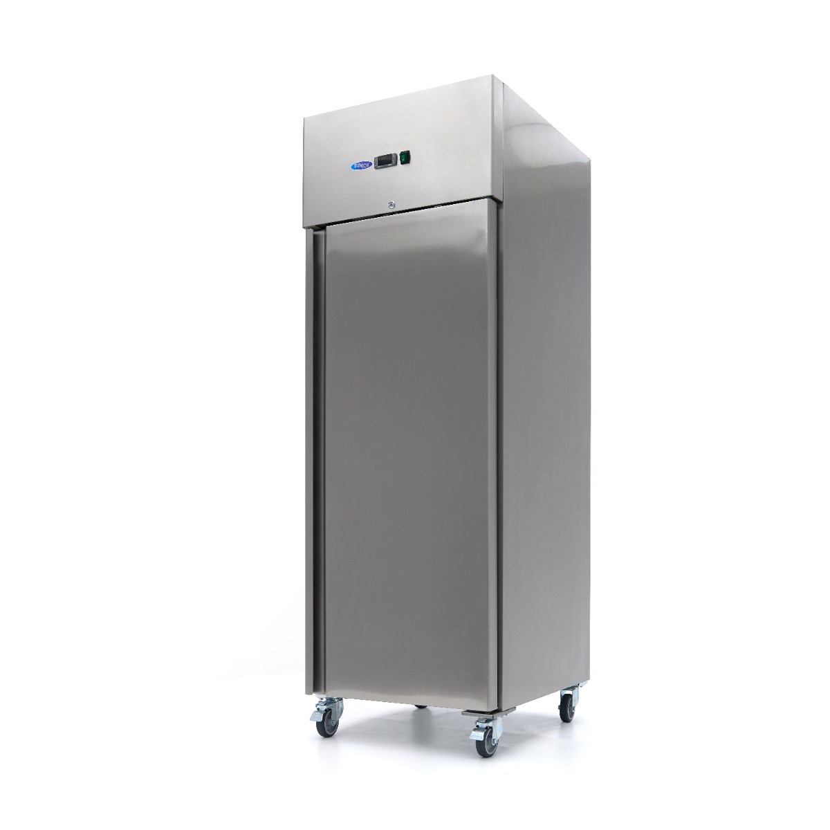 Congélateur - 400 L - 3 étagères réglables - acier inoxydable - sur roulettes Congélateur - 400 L - 3 étagères réglables - acier inoxydable - sur roulettes - Maxima – Image 1