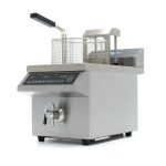 Friteuse - 8 L - 1 panier - induction - système de levage - avec robinet de vidange - Maxima