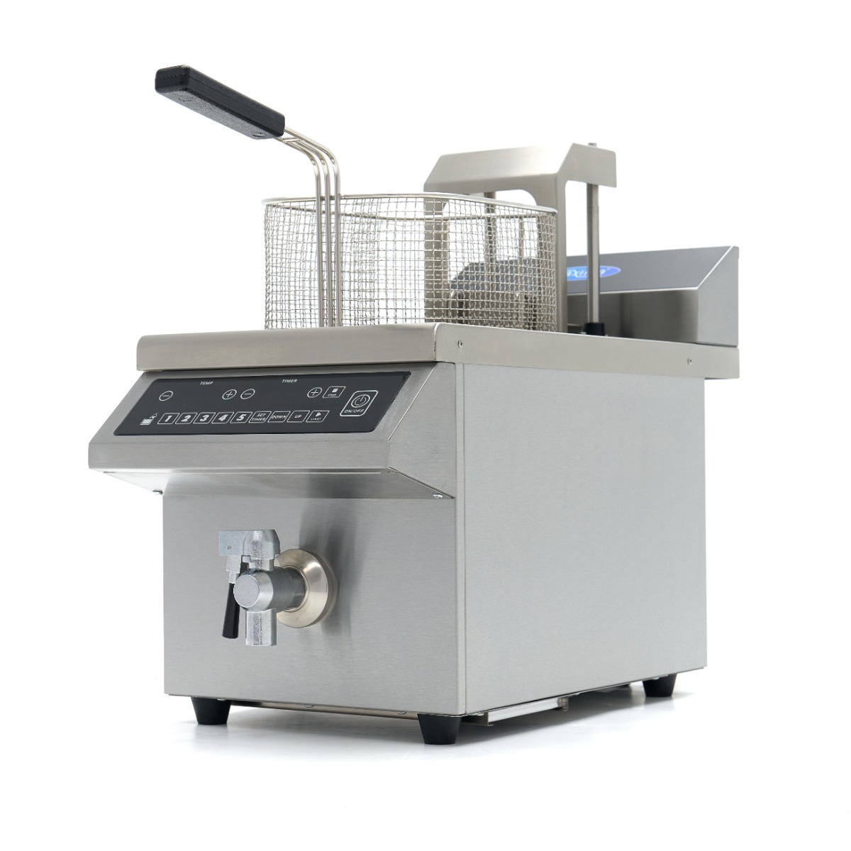 Friteuse - 8 L - 1 panier - induction - système de levage - avec robinet de vidange Friteuse - 8 L - 1 panier - induction - système de levage - avec robinet de vidange - Maxima – Image 1
