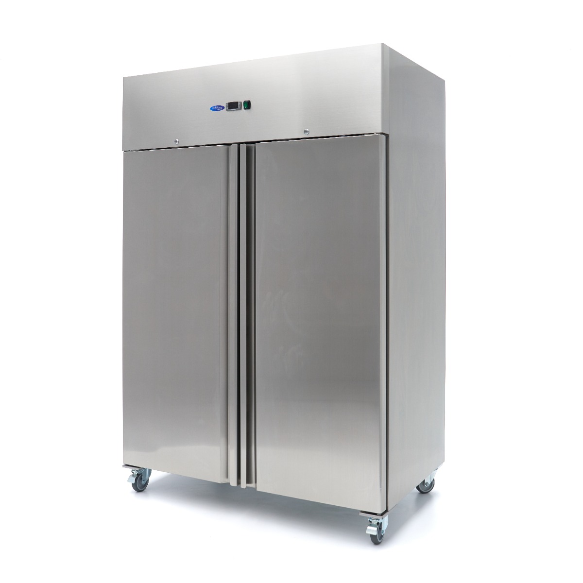Congélateur - 1200 L - 6 étagères réglables (2/1 GN) - acier inoxydable - sur roulettes Congélateur - 1200 L - 6 étagères réglables (2/1 GN) - acier inoxydable - sur roulettes - Maxima – Image 1