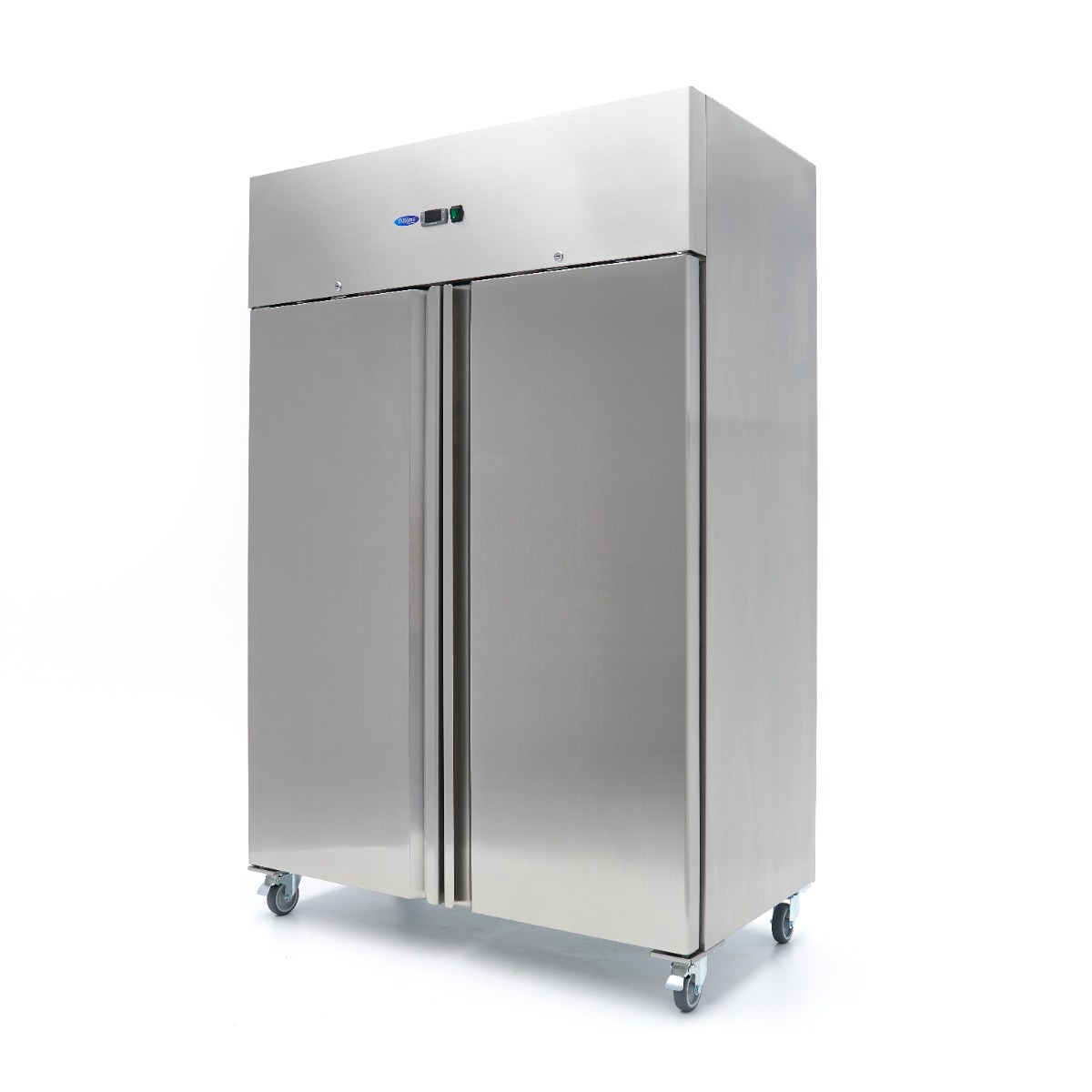 Réfrigérateur - 800 L - 6 étagères réglables - acier inoxydable - sur roulettes Réfrigérateur - 800 L - 6 étagères réglables - acier inoxydable - sur roulettes - Maxima – Image 1
