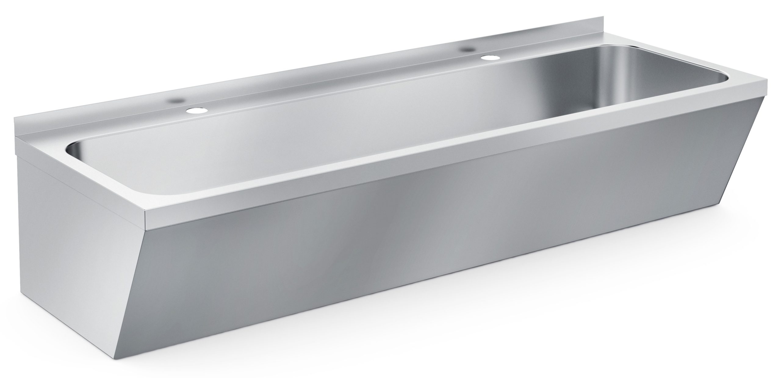 LAVABO DOUBLE EN ACIER INOX 1200X525X451MM - Combisteel LAVABO DOUBLE EN ACIER INOX 1200X525X451MM - Combisteel – Image 1