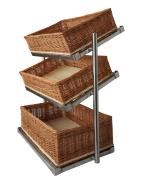 CORBEILLE À PAIN ÉTAGÈRE 3 HAUT MODÈLE LARGE INCL. PANIERS - Combisteel – Image 6