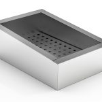 BAC À GLACE PILÉE INCLINÉ 1/1 GN AISI 304 VIDANGE CÔTÉ FONCTIONNEMENT - Combisteel
