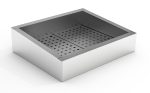 BAC À GLACE PILÉE INCLINÉ 2/1 GN AISI 304 VIDANGE CÔTÉ FONCTIONNEMENT - Combisteel