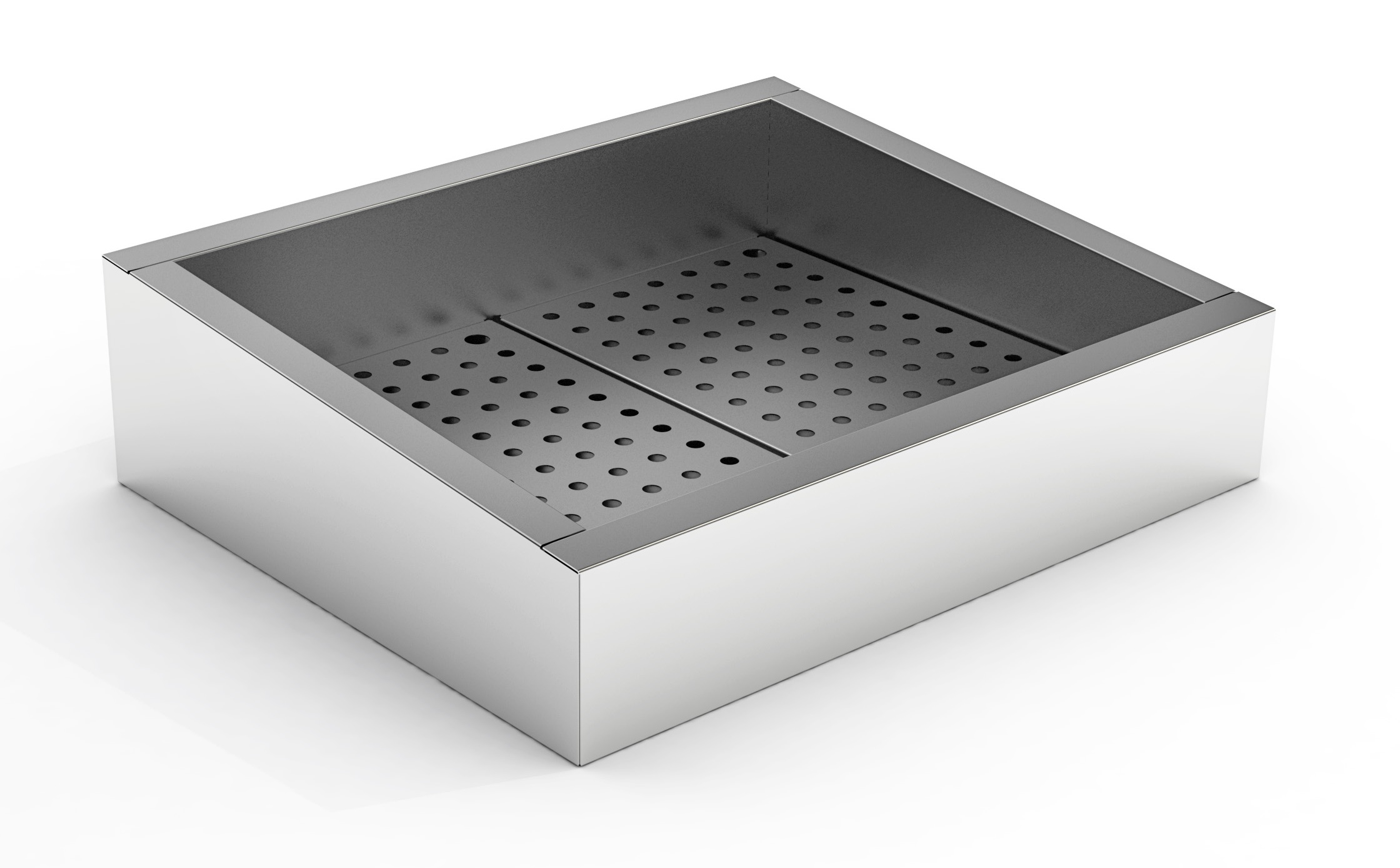 BAC À GLACE PILÉE INCLINÉ 2/1 GN AISI 304 VIDANGE CÔTÉ FONCTIONNEMENT - Combisteel BAC À GLACE PILÉE INCLINÉ 2/1 GN AISI 304 VIDANGE CÔTÉ FONCTIONNEMENT - Combisteel – Image 1
