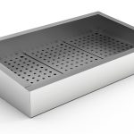 BAC À GLACE PILÉE INCLINÉ 3/1 GN AISI 304 VIDANGE CÔTÉ FONCTIONNEMENT - Combisteel