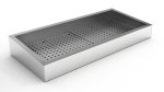 BAC À GLACE PILÉE INCLINÉ 4/1 GN AISI 304 VIDANGE CÔTÉ FONCTIONNEMENT - Combisteel