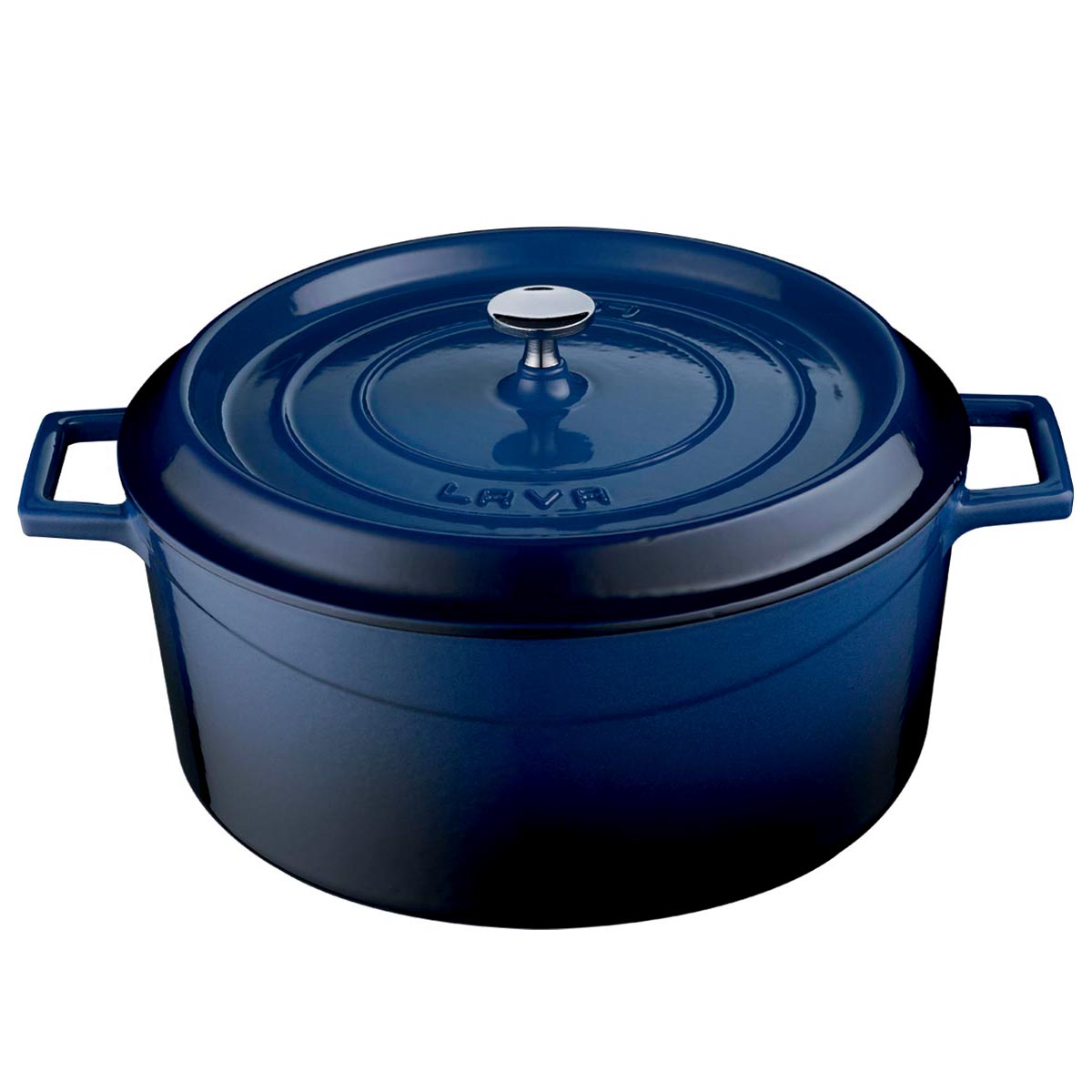 LAVA POÊLE À FRIRE EN FONTE Ø28 BLEU - Combisteel LAVA POÊLE À FRIRE EN FONTE Ø28 BLEU - Combisteel – Image 1