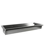 ÉVIER INOX 2 ROBINETS 1200MM BOUCHON DE VIDANGE ET COUVERCLE ANTI-ÉCLABOUSSURES INCLUS, À L'EXCLUSION DU ROBINETS - Combisteel – Image 2