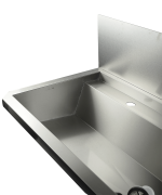 ÉVIER INOX 4 ROBINETS 2400MM BOUCHON DE VIDANGE ET COUVERCLE ANTI-ÉCLABOUSSURES INCLUS, À L'EXCLUSION DU ROBINETS - Combisteel – Image 3