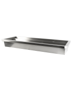 ÉVIER INOX 2 ROBINETS 1200MM BOUCHON DE VIDANGE ET COUVERCLE ANTI-ÉCLABOUSSURES INCLUS, À L'EXCLUSION DU ROBINETS - Combisteel – Image 4