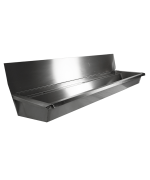 ÉVIER INOX 3 ROBINETS 1800MM BOUCHON DE VIDANGE ET COUVERCLE ANTI-ÉCLABOUSSURES INCLUS, À L'EXCLUSION DU ROBINETS - Combisteel – Image 3
