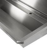ÉVIER INOX 4 ROBINETS 2400MM BOUCHON DE VIDANGE ET COUVERCLE ANTI-ÉCLABOUSSURES INCLUS, À L'EXCLUSION DU ROBINETS - Combisteel – Image 2