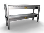 ÉTAGÈRE CHAUFFANTE EN CÉRAMIQUE 2 NIVEAUX 1200 6 HEATERS OF 250W - Combisteel – Image 2