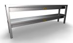 ÉTAGÈRE CHAUFFANTE EN CÉRAMIQUE 2 NIVEAUX 1800 10 HEATERS OF 250W - Combisteel – Image 2