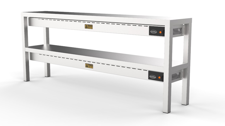ÉTAGÈRE CHAUFFANTE EN CÉRAMIQUE 2 NIVEAUX 1800 10 HEATERS OF 250W - Combisteel ÉTAGÈRE CHAUFFANTE EN CÉRAMIQUE 2 NIVEAUX 1800 10 HEATERS OF 250W - Combisteel – Image 1
