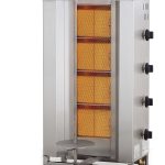 GYROS GRILL DE GAZ MOTEUR AU-DESSUS 4 ZONES DE CHAUFFAGE - Combisteel