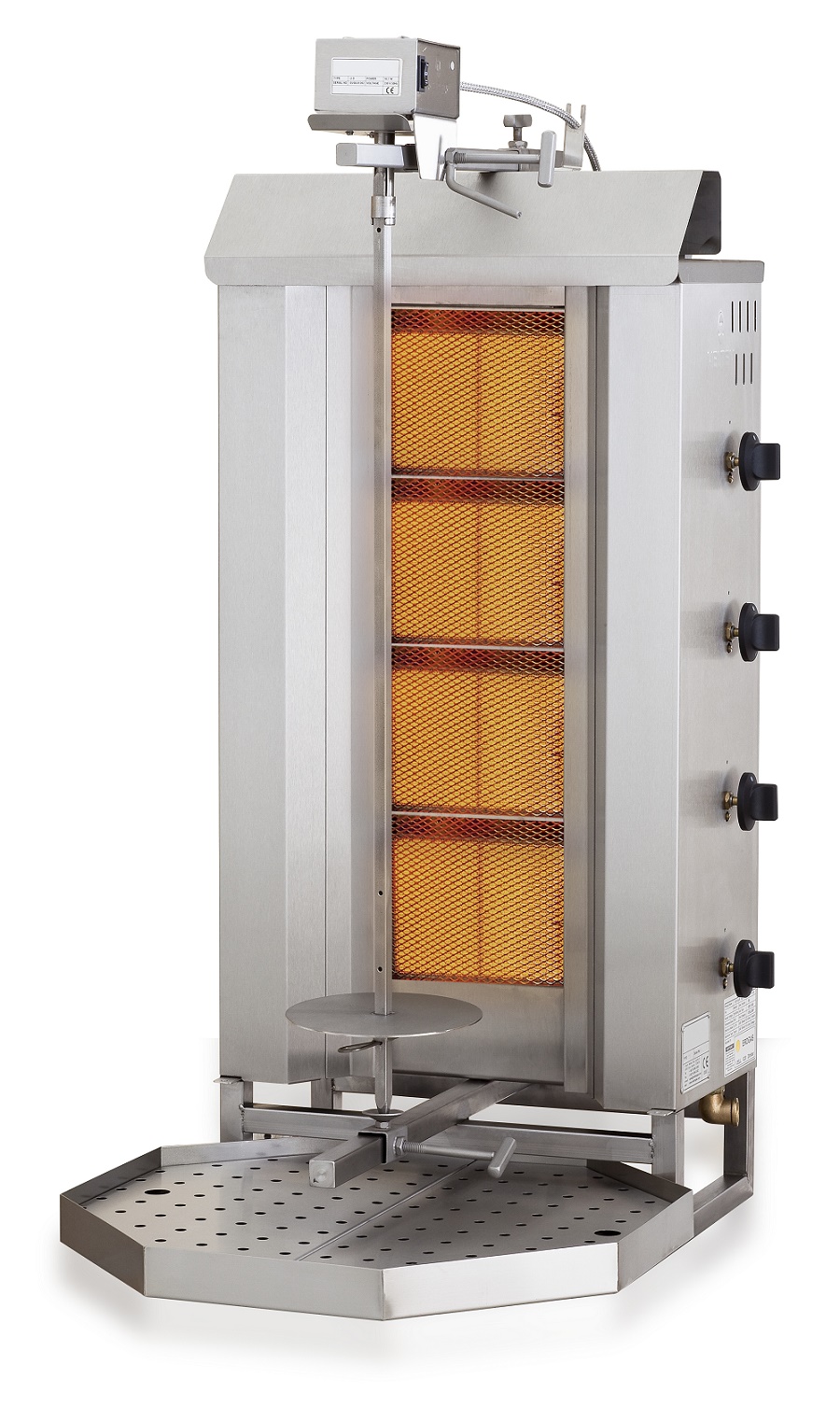 GYROS GRILL DE GAZ MOTEUR AU-DESSUS 4 ZONES DE CHAUFFAGE - Combisteel GYROS GRILL DE GAZ MOTEUR AU-DESSUS 4 ZONES DE CHAUFFAGE - Combisteel – Image 1