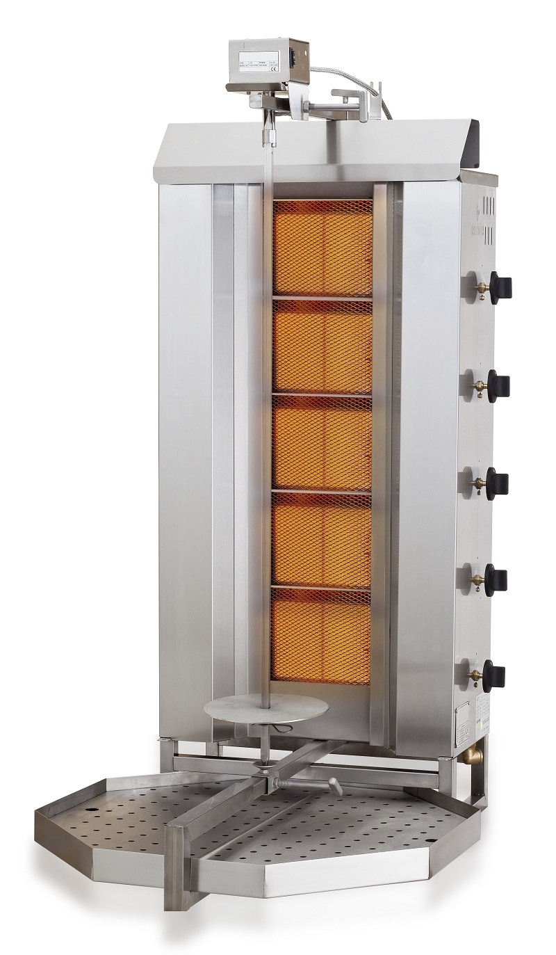 GYROS GRILL DE GAZ MOTEUR AU-DESSUS 5 ZONES DE CHAUFFAGE - Combisteel GYROS GRILL DE GAZ MOTEUR AU-DESSUS 5 ZONES DE CHAUFFAGE - Combisteel – Image 1