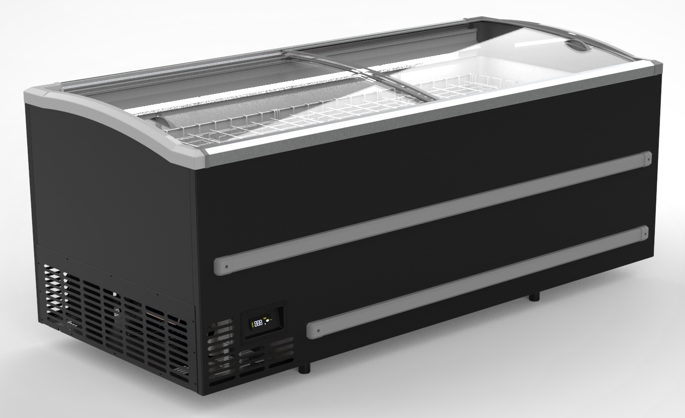 CONGÉLATEUR BAHUT POUR SUPERMARCHÉ NOIR 2500 DÉGIVRAGE MANUEL *TRANSPORT SUR DEMANDE* - Combisteel CONGÉLATEUR BAHUT POUR SUPERMARCHÉ NOIR 2500 DÉGIVRAGE MANUEL *TRANSPORT SUR DEMANDE* - Combisteel – Image 1