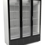 RÉFRIGÉRATEUR 3 PORTES EN VERRE - BLANC 9002 - Combisteel