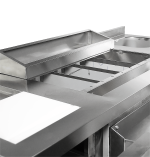 COCKTAILS BAR STATION RÉFRIGÉRÉE INCL. ÉVIER, LAVE-VERRES, SPEEDRAIL PORTE-BOUTEILLES, PLANCHE À DÉCOUPER ET POUBELLE - Combisteel – Image 4