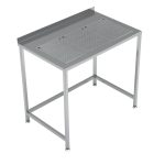 PLAN DE TRAVAIL AVEC BAC D'ÉGOUTTAGE INTÉGRÉ 1000X650 - Combisteel