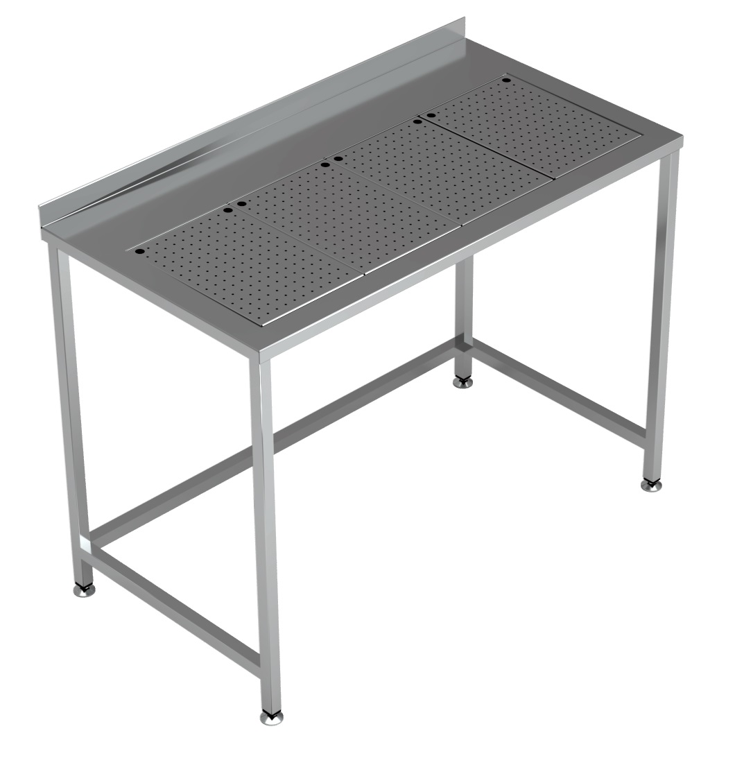 PLAN DE TRAVAIL AVEC BAC D'ÉGOUTTAGE INTÉGRÉ 1200X650 - Combisteel PLAN DE TRAVAIL AVEC BAC D'ÉGOUTTAGE INTÉGRÉ 1200X650 - Combisteel – Image 1