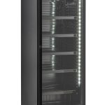 RÉFRIGÉRATEUR 1 PORTE EN VERRE NOIR SVE-450 BL - Combisteel