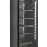 RÉFRIGÉRATEUR 1 PORTE EN VERRE NOIR AVEC CANOPY SVE-450 BLC - Combisteel