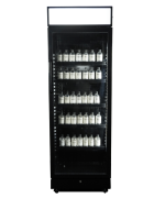 RÉFRIGÉRATEUR 1 PORTE EN VERRE NOIR AVEC CANOPY SVE-450 BLC - Combisteel – Image 4