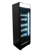 RÉFRIGÉRATEUR 1 PORTE EN VERRE NOIR AVEC CANOPY SVE-450 BLC - Combisteel – Image 5