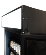 RÉFRIGÉRATEUR 1 PORTE EN VERRE NOIR AVEC CANOPY SVE-450 BLC - Combisteel – Image 6