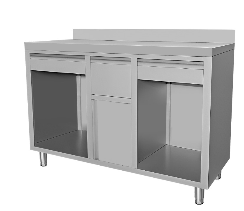 TABLE DE TRAVAIL À CAFÉ EN ACIER INOXYDABLE 1500X600X1150 - Combisteel TABLE DE TRAVAIL À CAFÉ EN ACIER INOXYDABLE 1500X600X1150 - Combisteel – Image 1