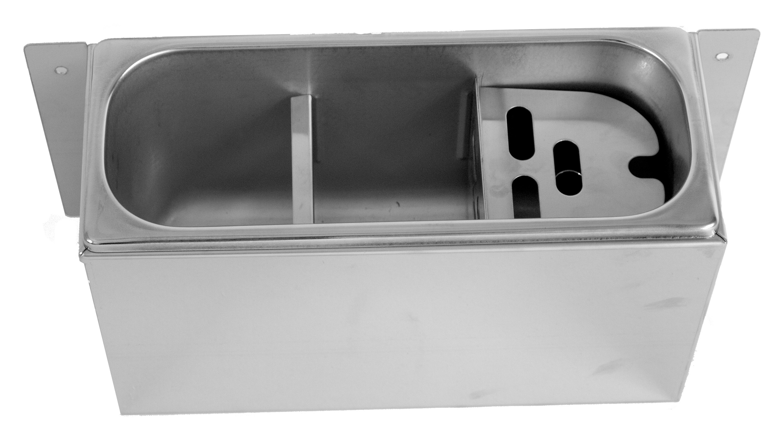CUILLÈRE À GLACE ÉVIER 330X120X150 AVEC TROU D'ÉVACUATION, RACCORDEMENT À L'EAU ET TUYAU D'ÉVACUATION - Combisteel CUILLÈRE À GLACE ÉVIER 330X120X150 AVEC TROU D'ÉVACUATION, RACCORDEMENT À L'EAU ET TUYAU D'ÉVACUATION - Combisteel – Image 1