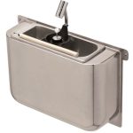 CUILLÈRE À GLACE ÉVIER AVEC DOUCHETTE 410X120X270 AVEC TROU D'ÉVACUATION, RACCORDEMENT À L'EAU ET TUYAU D'ÉVACUATION - Combisteel