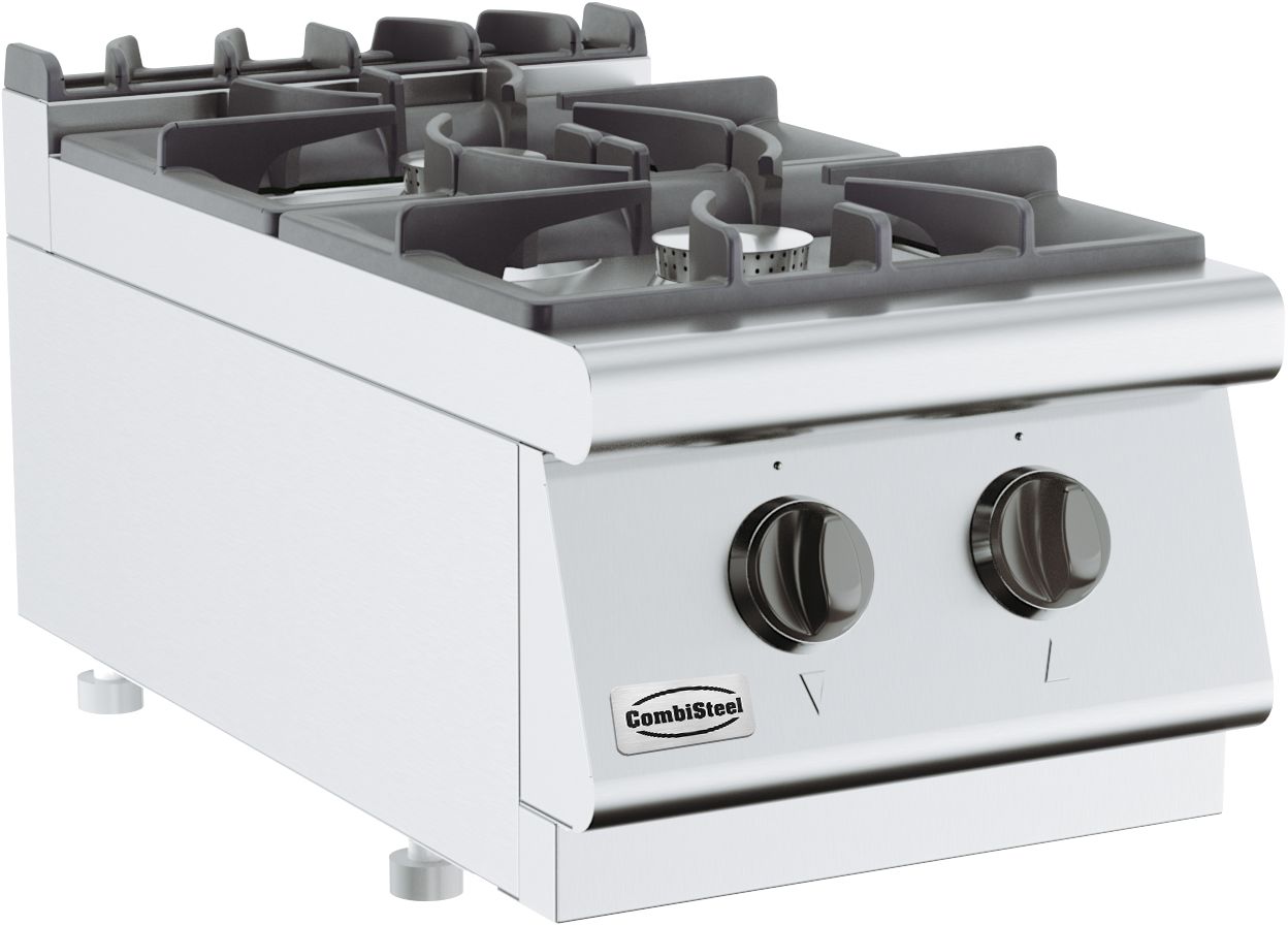 BASE 700 CUISINIERE A GAZ 2 BR. - Combisteel BASE 700 CUISINIERE A GAZ 2 BR. - Combisteel – Image 1