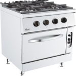 BASE 700 CUISINIERE A GAZ 4 BR. AVEC FOUR À GAZ - Combisteel
