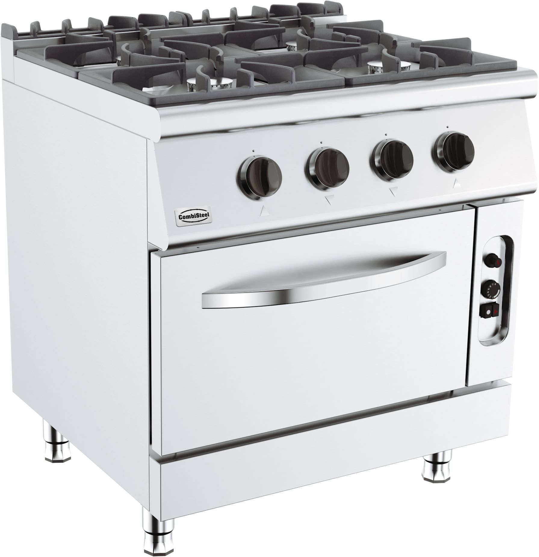 BASE 700 CUISINIERE A GAZ 4 BR. AVEC FOUR À GAZ - Combisteel BASE 700 CUISINIERE A GAZ 4 BR. AVEC FOUR À GAZ - Combisteel – Image 1