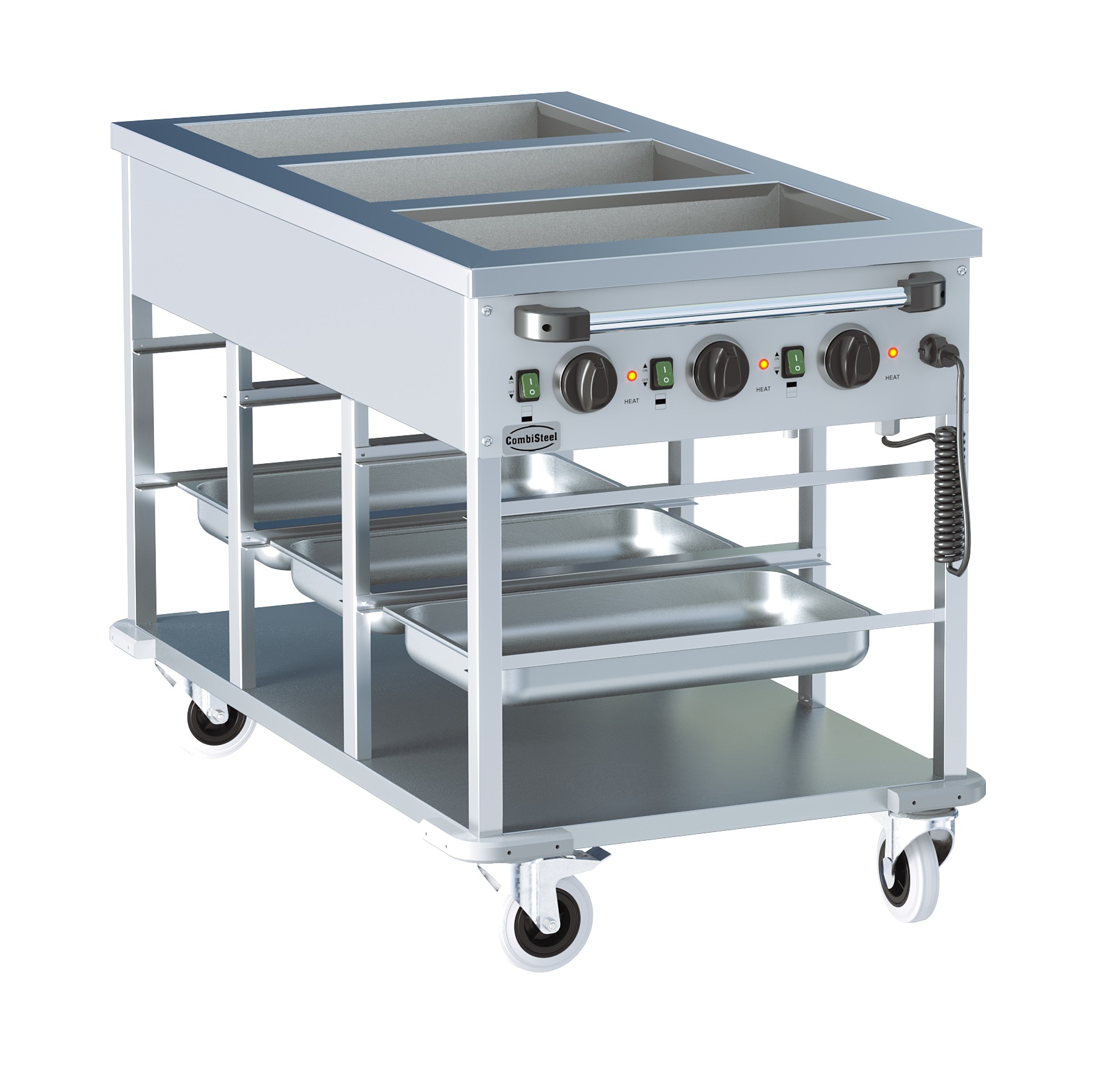 BAIN-MARIE TROLLEY 3/1. - Combisteel BAIN-MARIE TROLLEY 3/1. - Combisteel – Image 1