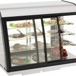 DROP-IN VITRINE CHAUFFANTE 140L PORTES COULISSANTES - Combisteel