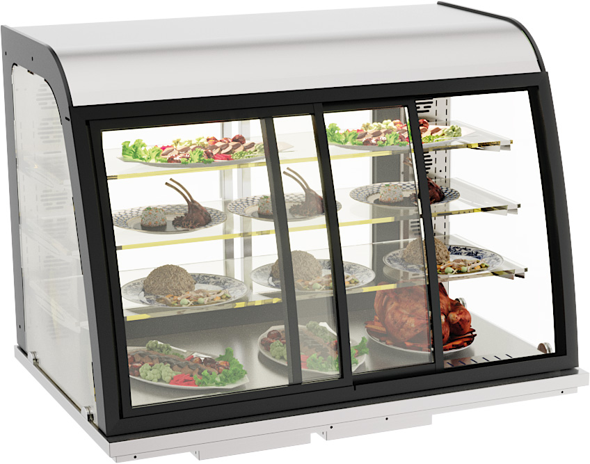 DROP-IN VITRINE CHAUFFANTE 140L PORTES COULISSANTES - Combisteel DROP-IN VITRINE CHAUFFANTE 140L PORTES COULISSANTES - Combisteel – Image 1