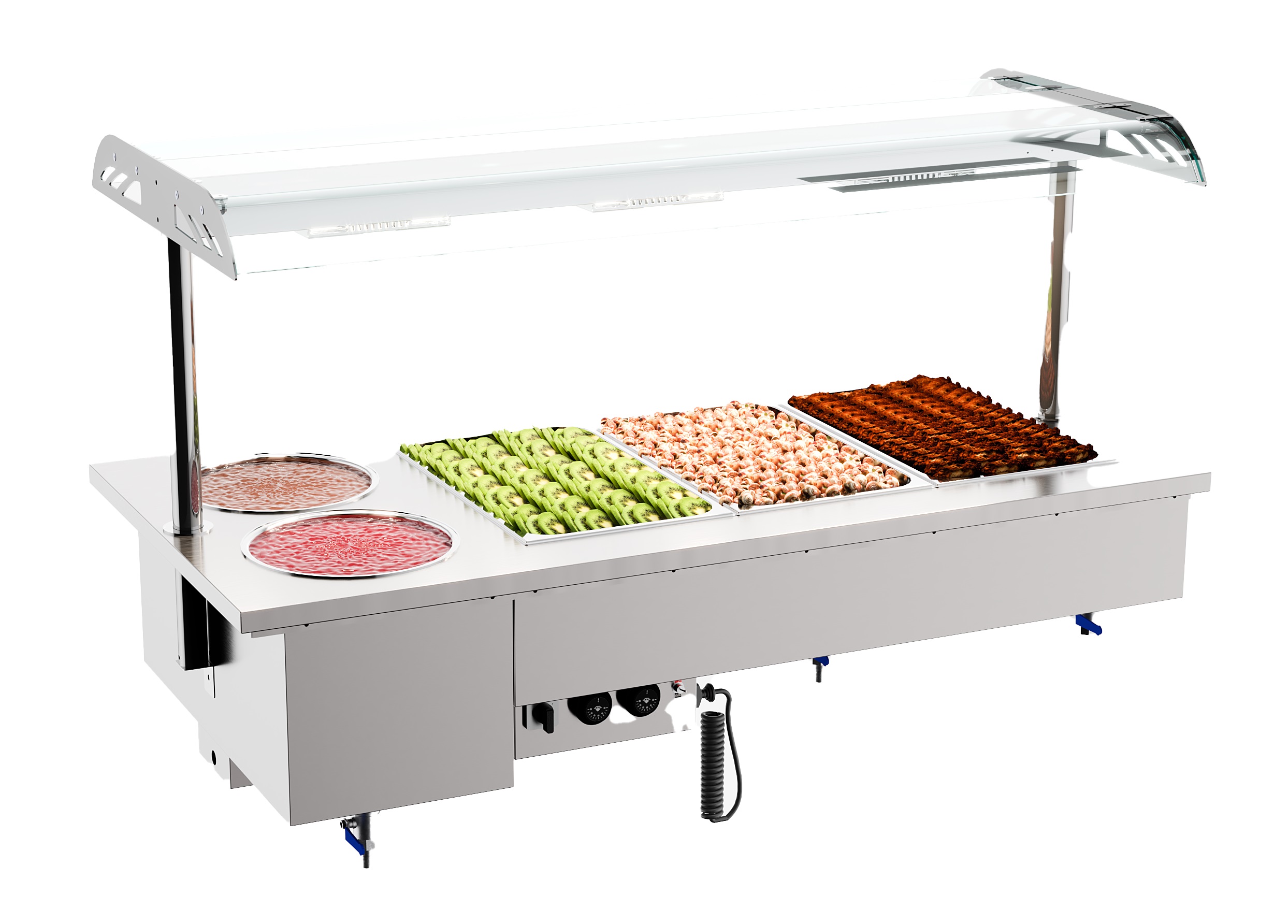 DROP-IN BAIN-MARIE AVEC BOLS 3/1 - Combisteel DROP-IN BAIN-MARIE AVEC BOLS 3/1 - Combisteel – Image 1