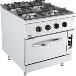BASE 900 CUISINIERE A GAZ 4 BR. AVEC FOUR À GAZ - Combisteel