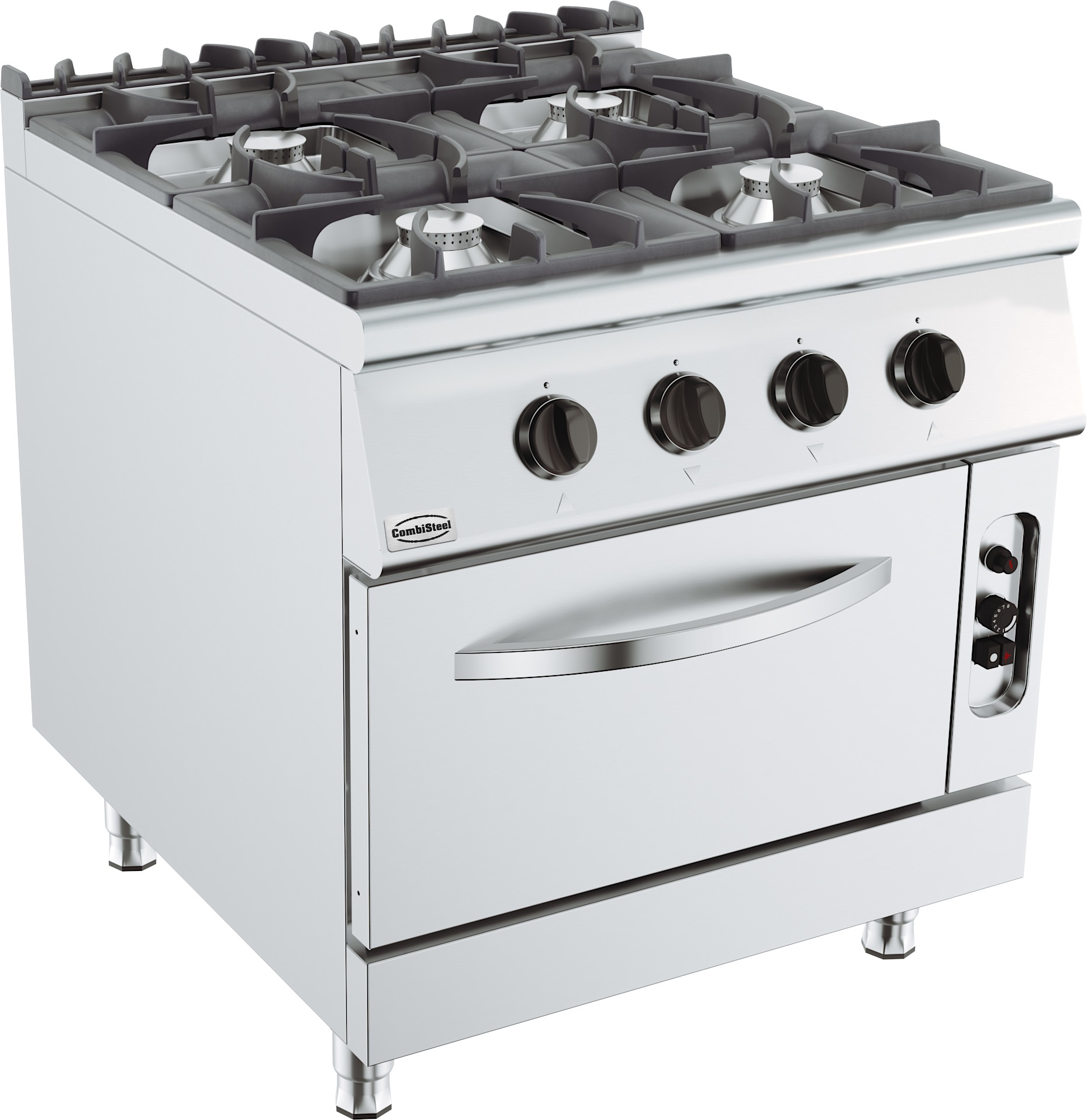BASE 900 CUISINIERE A GAZ 4 BR. AVEC FOUR À GAZ - Combisteel BASE 900 CUISINIERE A GAZ 4 BR. AVEC FOUR À GAZ - Combisteel – Image 1