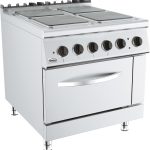 BASE 900 CUISINIERE ÉL. 4 PL. AVEC FOUR ÉL. - Combisteel